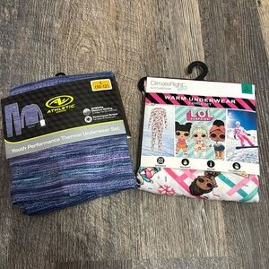 2 set warm underwear for girls